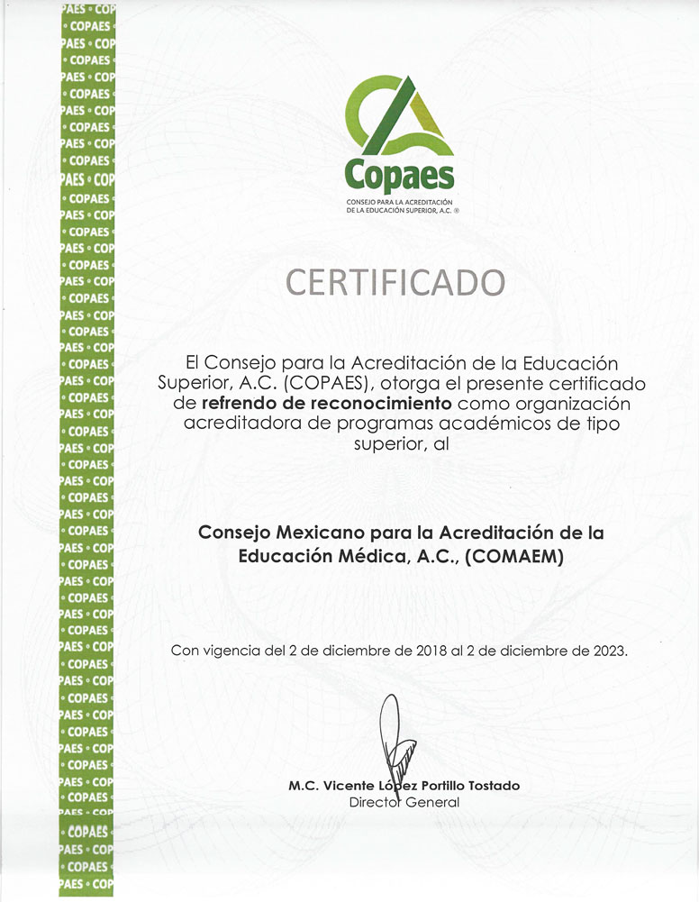 COPAES certificado